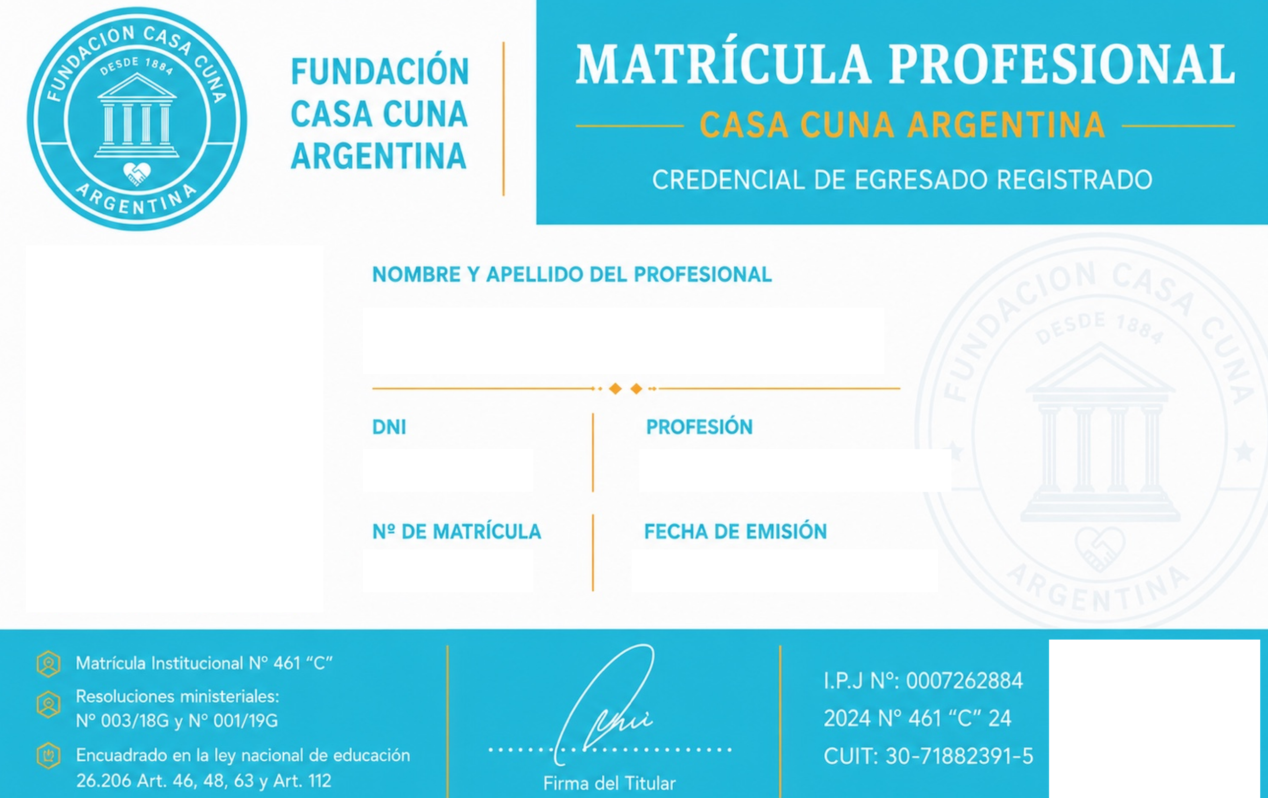Matrícula Profesional
